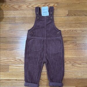 Zara Brown Corduroy Overalls